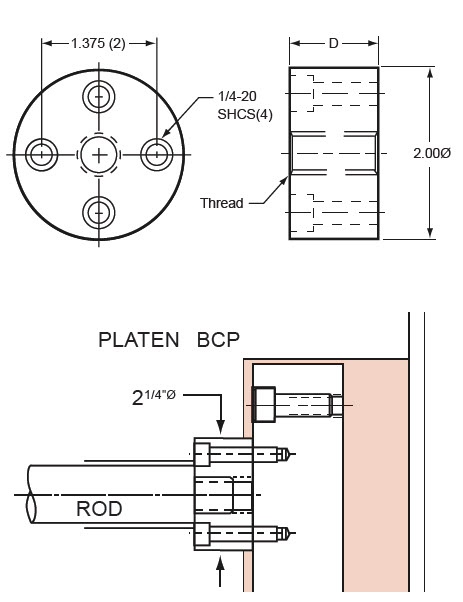 Knockout Rod Extensions - Round Style