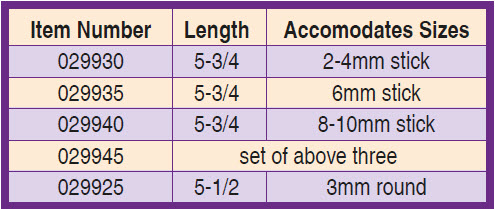 Ceramic Stone Holders Handheld - Chart