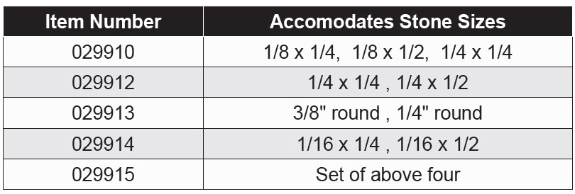 Polishing Stone Holders - Handheld
